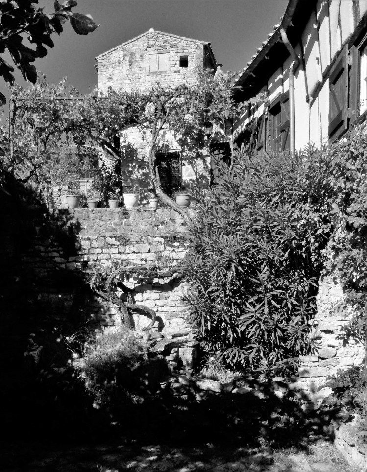 une des anciennes maisons de Puycelsi, village sur un pech en bordure de la forêt de Grésigne
